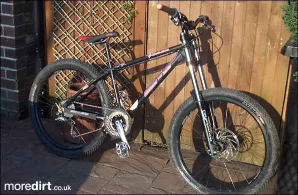 triple clamp forks on a hardtail