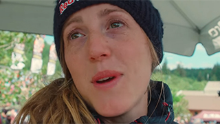 Watch Rachel Atherton popping her shoulder back in