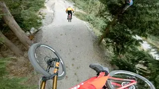 Watch the Athertons' shredding Dyfi Bike Park