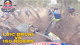 Join Loic Bruni as he attempts to overtake 150 riders