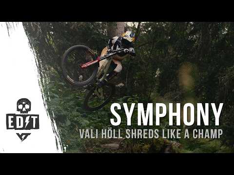 World Champ Vali Höll shredding like a champ at Bikepark Morgins