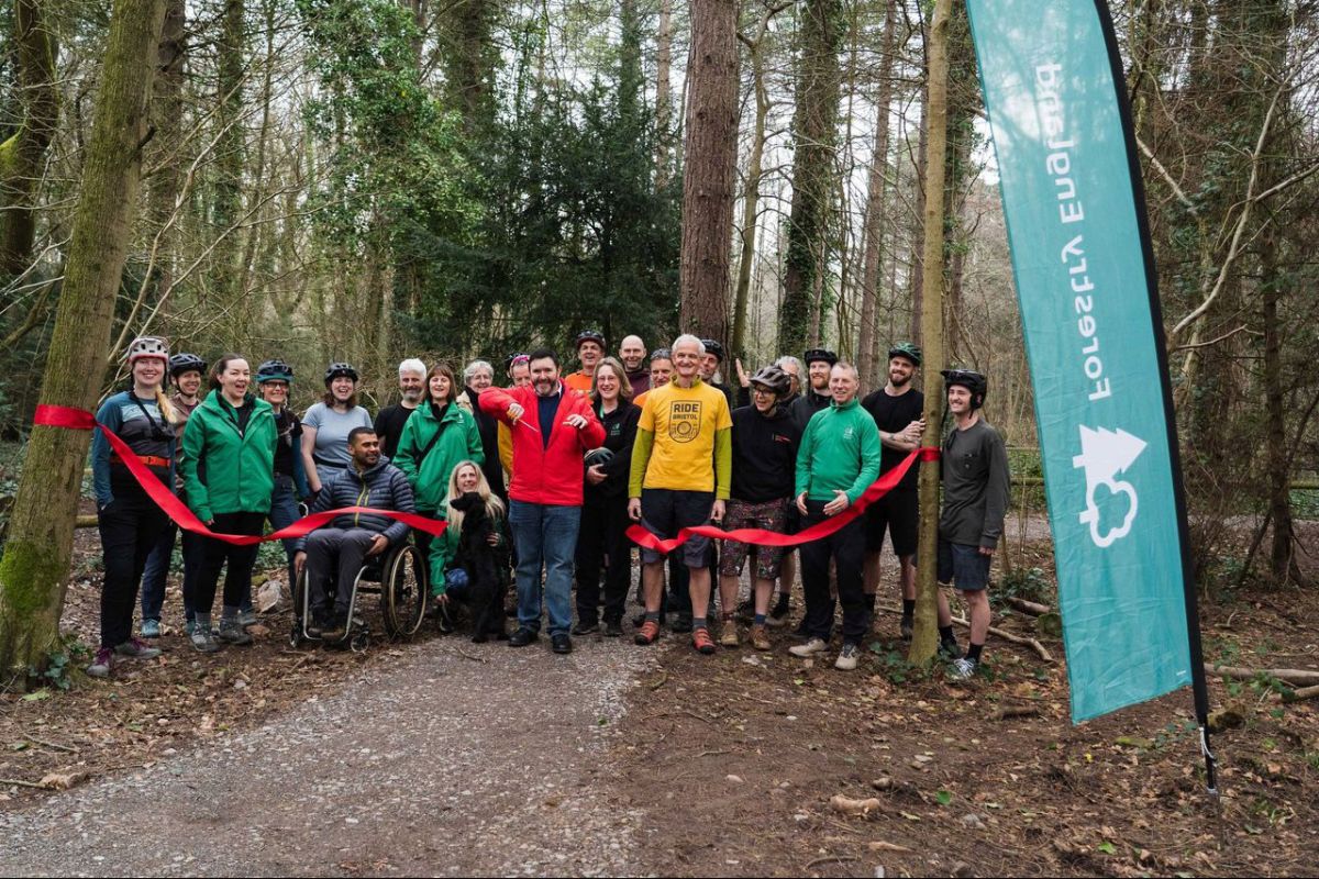 Accessible cycling trail opens at Leigh Woods